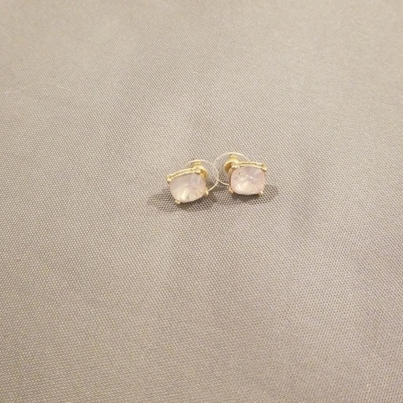 Light Pink Gumdrop Stud Earrings - Picture 2 of 6